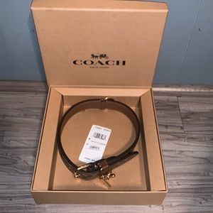 Coach Dog Collar- Signature Logo- Large